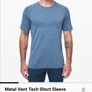 Men’s Large Lululemon Metal Vent Tech short sleeve